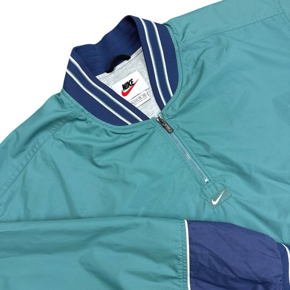 Vintage Nike Windbreaker Track Jacket Size XL Center‎ Swoosh Spellout Logo 90s